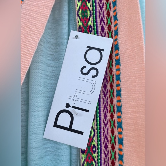 PITUSA Llama Halter Dress in Aqua Large - Picture 12 of 16